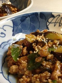 茄子の挽き肉味噌炒め♡-レシピのメイン写真