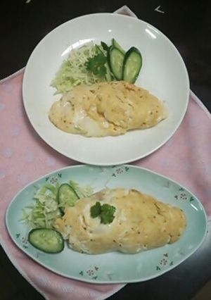 1度に2つ♪ふわふわ柔らかオムレツ-レシピのメイン写真