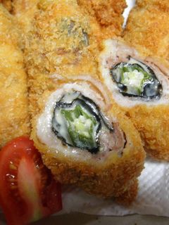 オクラの肉巻きフライ-レシピのメイン写真