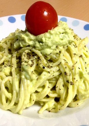 アボカドとクリームチーズの冷製パスタ-レシピのメイン写真