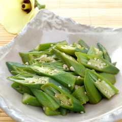 รูปของ ■夏の旬野菜■オクラだけ炒め