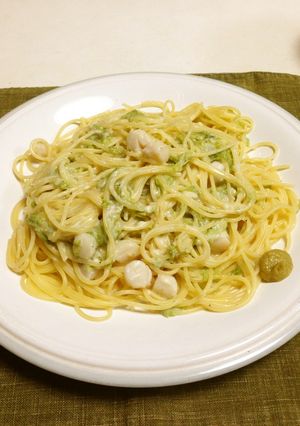 うまい！海苔わさびクリームパスタ-レシピのメイン写真
