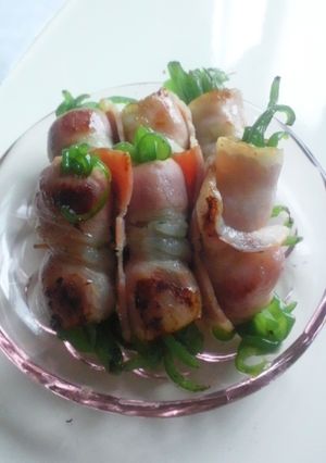 お弁当に☆ピーマンのベーコン巻き-レシピのメイン写真