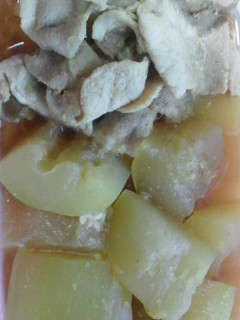 簡単☆ゆうがおと豚肉のさっぱり煮-レシピのメイン写真