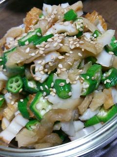 ゆで干し大根とオクラと竹輪の麺つゆ和え-レシピのメイン写真