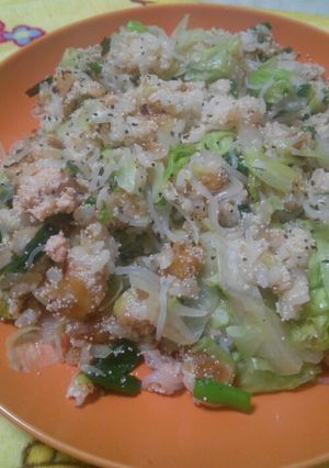 しらたきで量増し！軟骨とレタスの明太炒飯-レシピのメイン写真