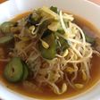 豆もやしとキュウリのエスニックスープ