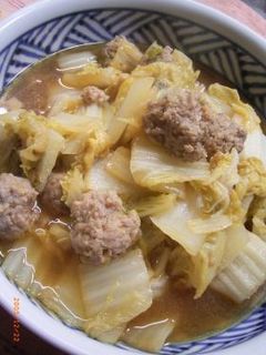 ガッテン流白菜と肉団子の煮込み-レシピのメイン写真