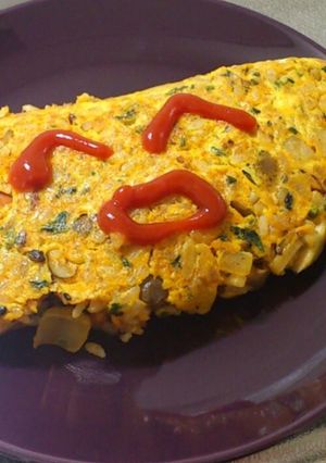 パセリが美味しい♪卵にイン！オムライス☆-レシピのメイン写真