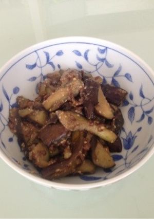 簡単!茄子の胡麻味噌炒め-レシピのメイン写真
