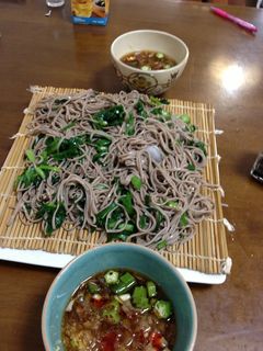 野菜好きのためのニラそばのつけそば-レシピのメイン写真