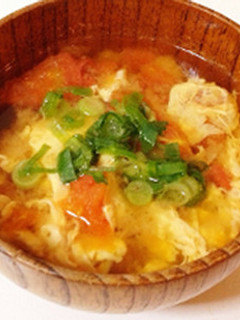 トマトの味噌汁-レシピのメイン写真