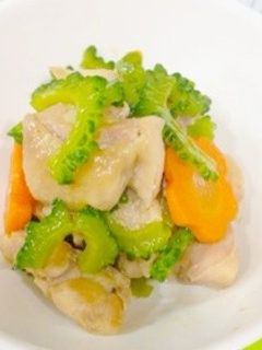 鶏肉とゴーヤの炒め煮♫-レシピのメイン写真