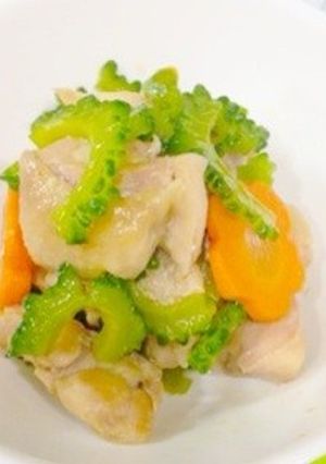 鶏肉とゴーヤの炒め煮♫-レシピのメイン写真
