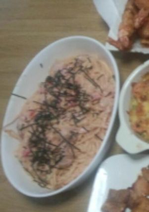 簡単！明太子クリームパスタ-レシピのメイン写真