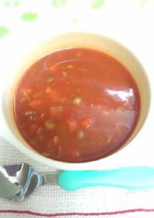 離乳食☆トマトジュースdeハヤシライス-レシピのメイン写真
