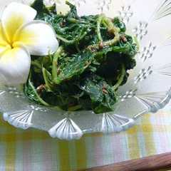 รูปของ フラックスシード☆ヒユ菜和え