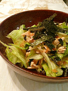 ささ身とレタスの美味しぃ~梅和え-レシピのメイン写真