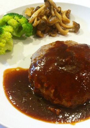簡単! 本格ソースのハンバーグ♪-レシピのメイン写真