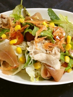 豚しゃぶ素麺サラダ-レシピのメイン写真