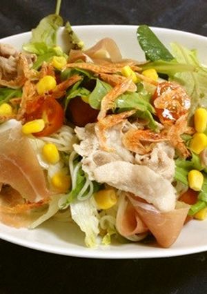 豚しゃぶ素麺サラダ-レシピのメイン写真