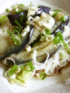なすの揚げ浸し☆素麺-レシピのメイン写真