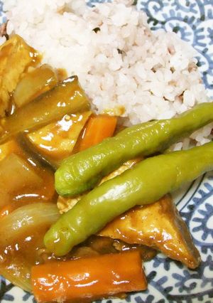 簡単!厚揚げと野菜たっぷりヘルシーカレー-レシピのメイン写真