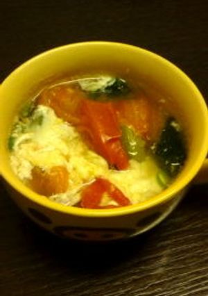 トマトオクラわかめのスープ-レシピのメイン写真