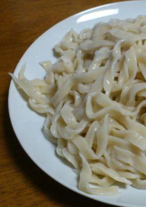 牛乳うどん。(笑)-レシピのメイン写真