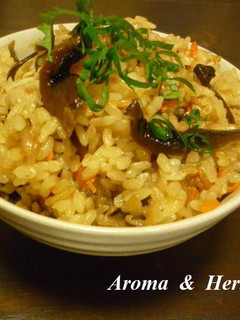 昆布と椎茸の炊き込みご飯-レシピのメイン写真