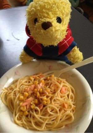 簡単ランチ‼しゃけのカルボナーラ-レシピのメイン写真