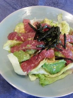 マグロとアボカドのわさび醤油サラダ-レシピのメイン写真