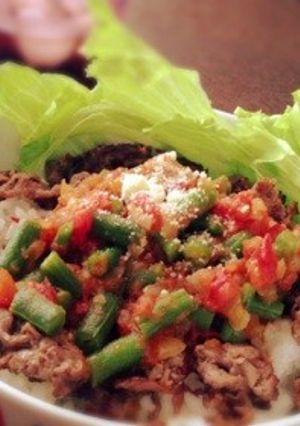 食べる野菜ソースで☆簡単焼肉丼♪-レシピのメイン写真