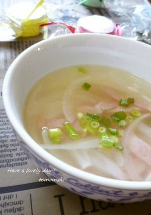 ウェイパーで✩ベーコンと玉ねぎのスープ-レシピのメイン写真