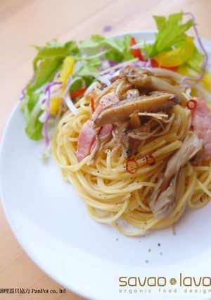 マリネ仕立てのきのことベーコンのパスタ-レシピのメイン写真