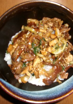 夏でもガッツリ!!ポルチーニ丼-レシピのメイン写真
