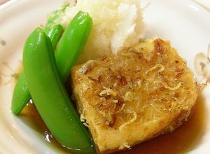 カリッとサクッと♪ジャコとおかかで揚げだし豆腐-レシピのメイン写真
