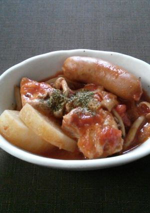炊飯器で♡チキンのトマト煮込み-レシピのメイン写真