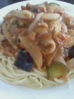 夏野菜たっぷりトマトパスタ-レシピのメイン写真