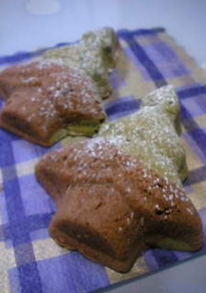 抹茶とチョコレートのマーブルケーキ-レシピのメイン写真
