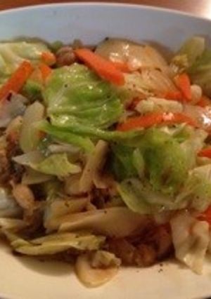 キャベツとじゃがいものホタテ炒め-レシピのメイン写真