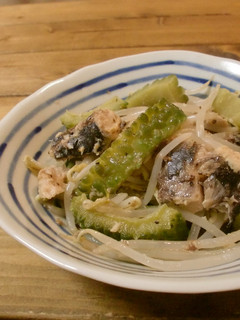 ゴーヤとサバ缶のヘルシー煮-レシピのメイン写真