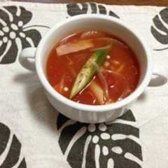 รูปของ 押し麦入りミネストローネ♪