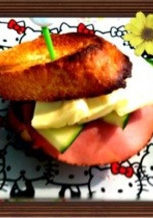 挟むだけカフェランチ♪バケットサンド♡-レシピのメイン写真