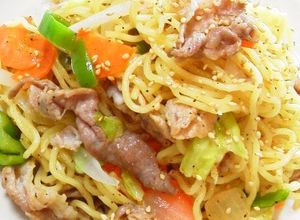 ランチ・夕食・夜食にも☆簡単塩焼きそば-レシピのメイン写真