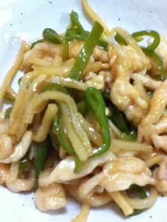 鶏胸肉でなんちゃってチンジャオロース☆-レシピのメイン写真