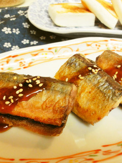 *秋刀魚の唐揚げ・わさびソース*-レシピのメイン写真