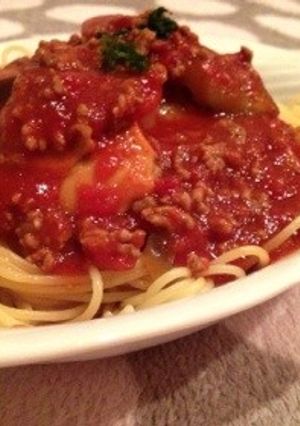 簡単!茄子のトマトパスタ-レシピのメイン写真