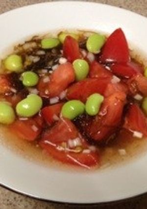 もずく酢トマト-レシピのメイン写真