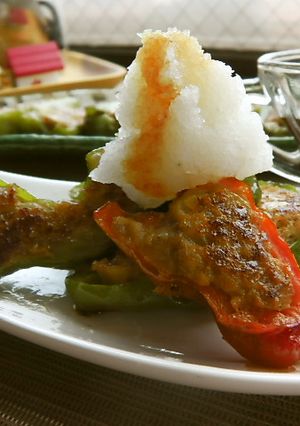 ピーマンの肉詰め★和風めんつゆしぐれ♬-レシピのメイン写真